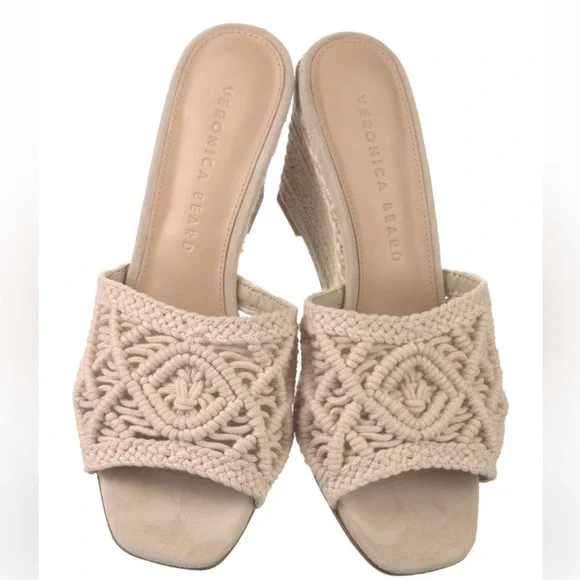 Veronica Beard Women Ezrah Macrame Espadrille Wedge - Picture 2 of 6